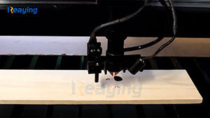 reaying co2 cutting machine work on 6mm wood