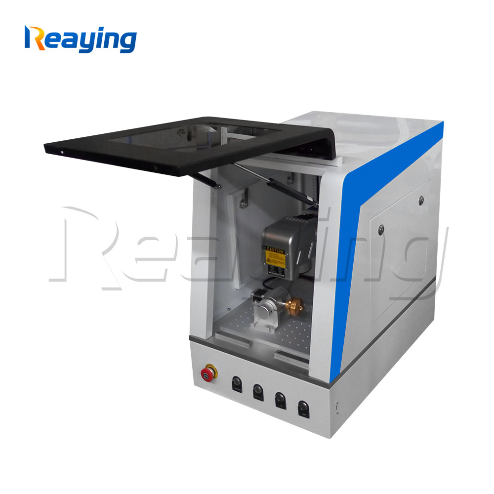 mini fiber laser marking machine with protective cover