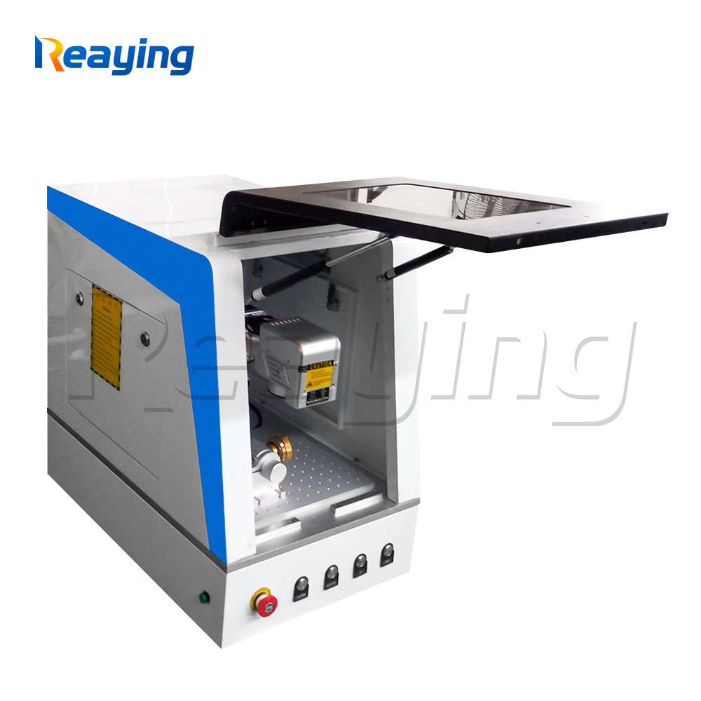 mini fiber laser marking machine with protective cover