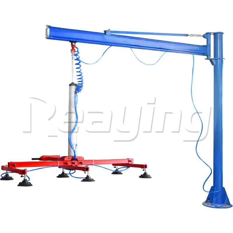 column cantilever vacuum suction crane for laser cutting machine loading